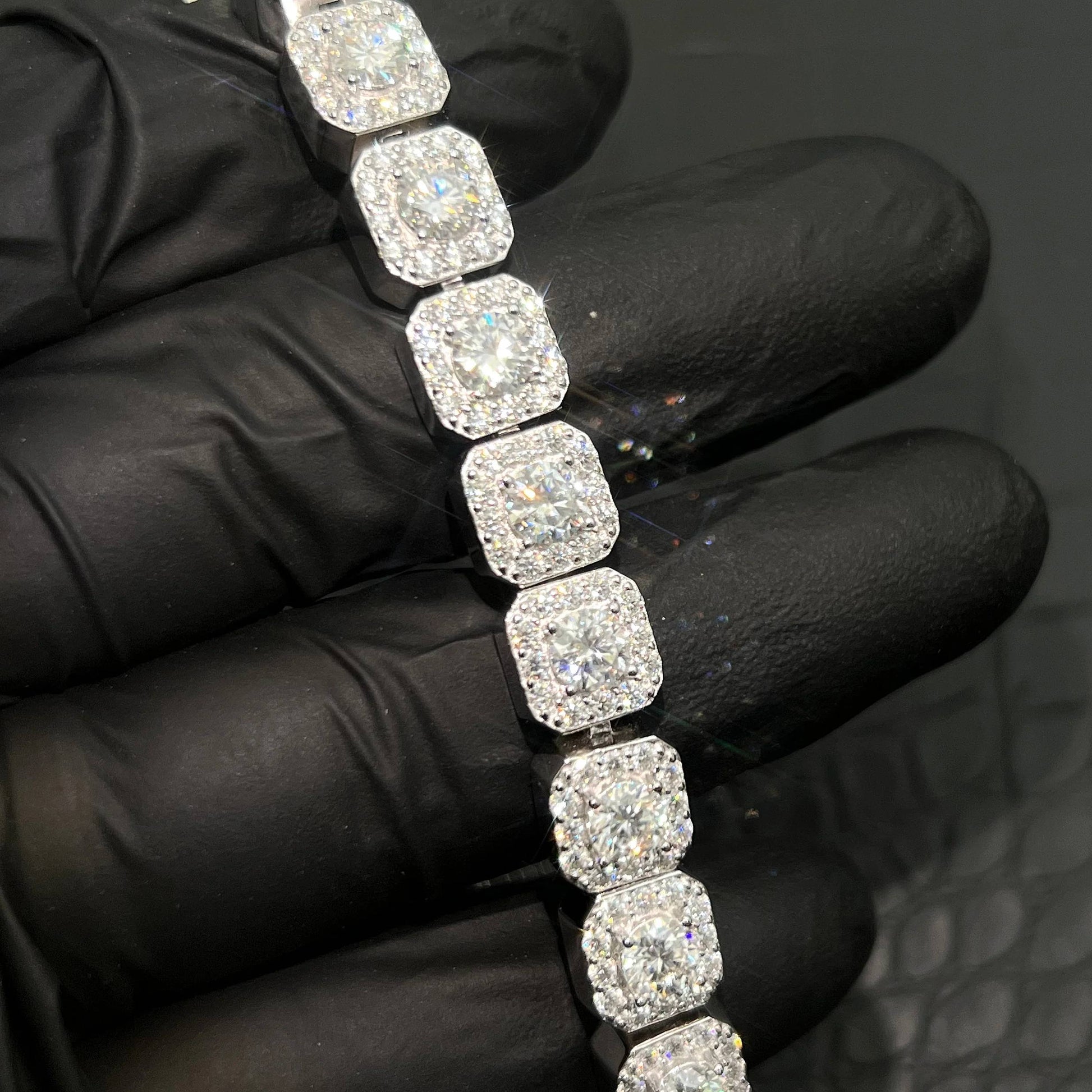 9MM-VVS1-Moissanite-Heavy-Cluster-Bracelet