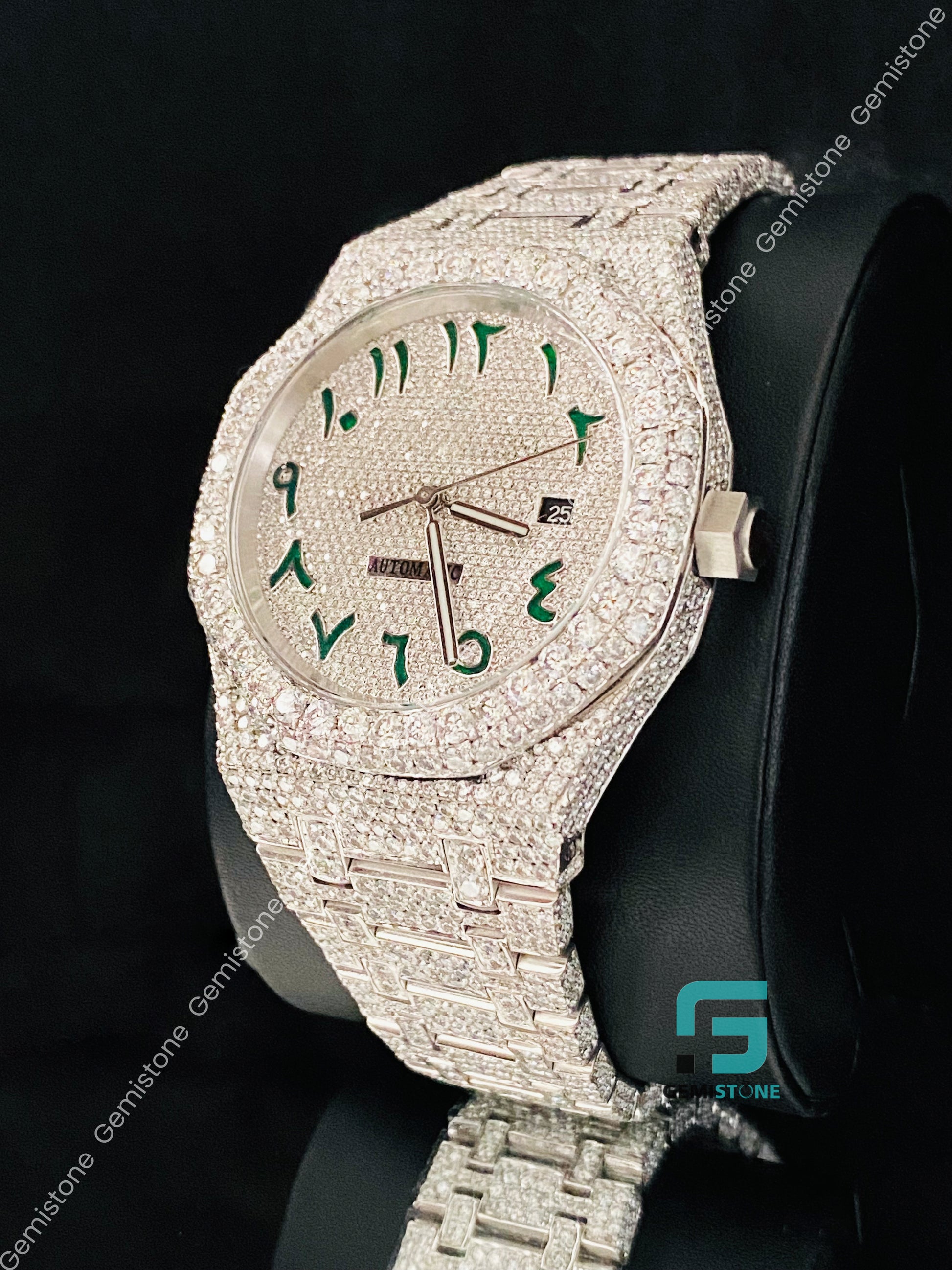 AP Fully Studded Moissanite Diamond Watch for Men_s