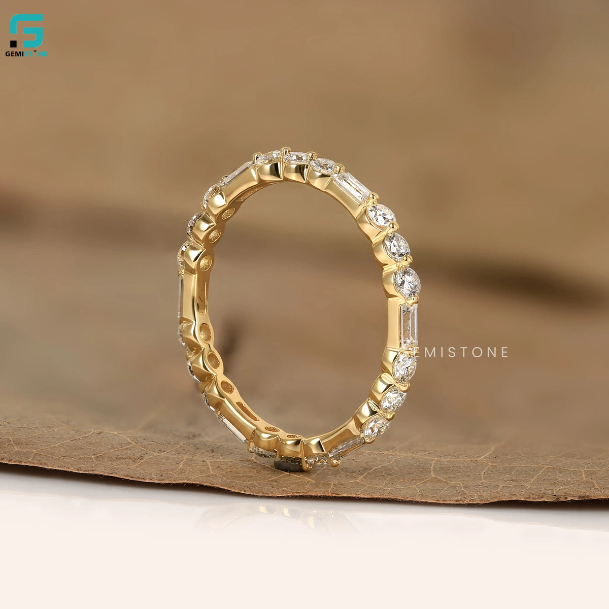 Alternating Lab Grown Diamond Eternity Band