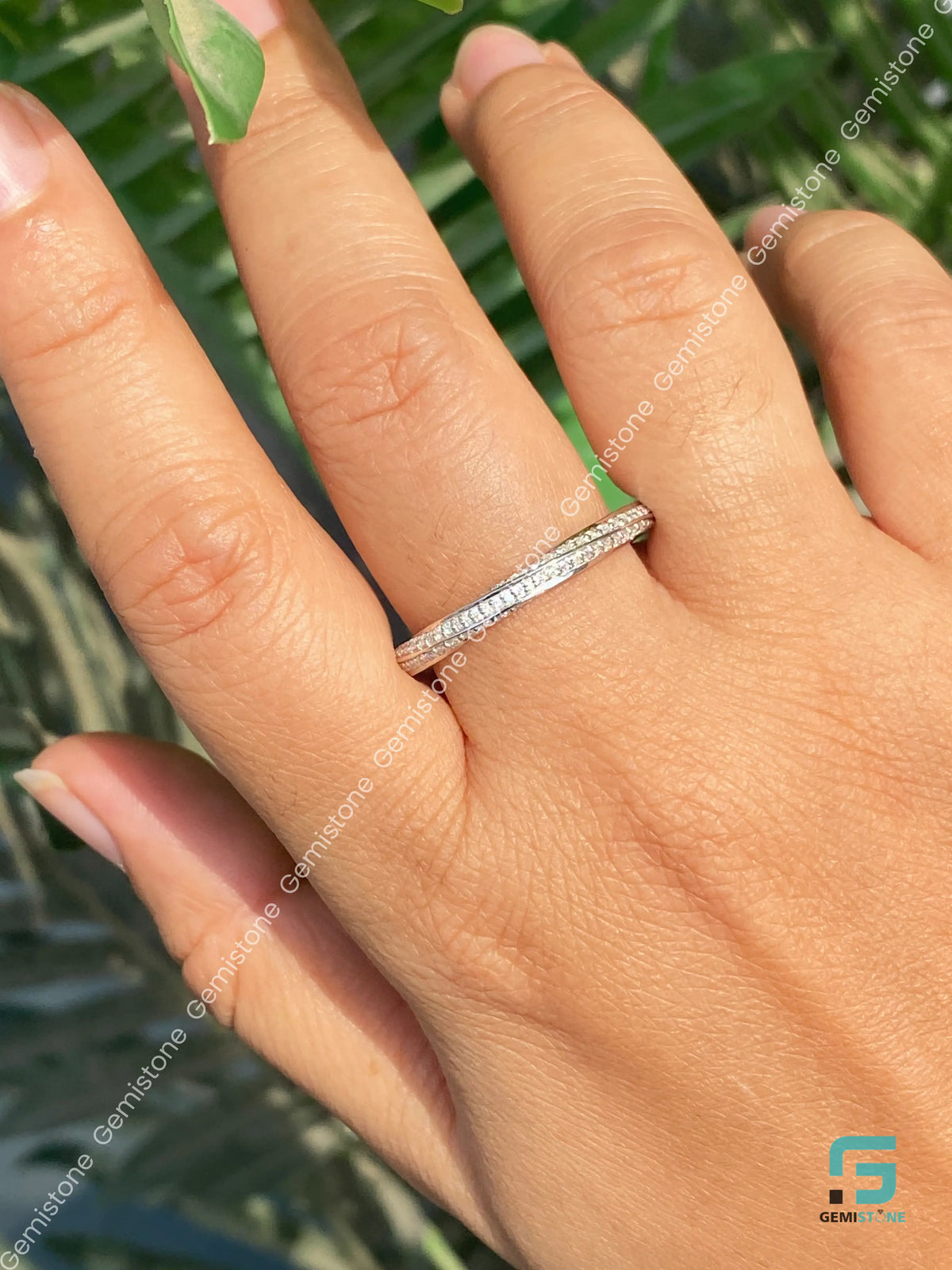 Anniversary Stacking Infinity Wedding Band
