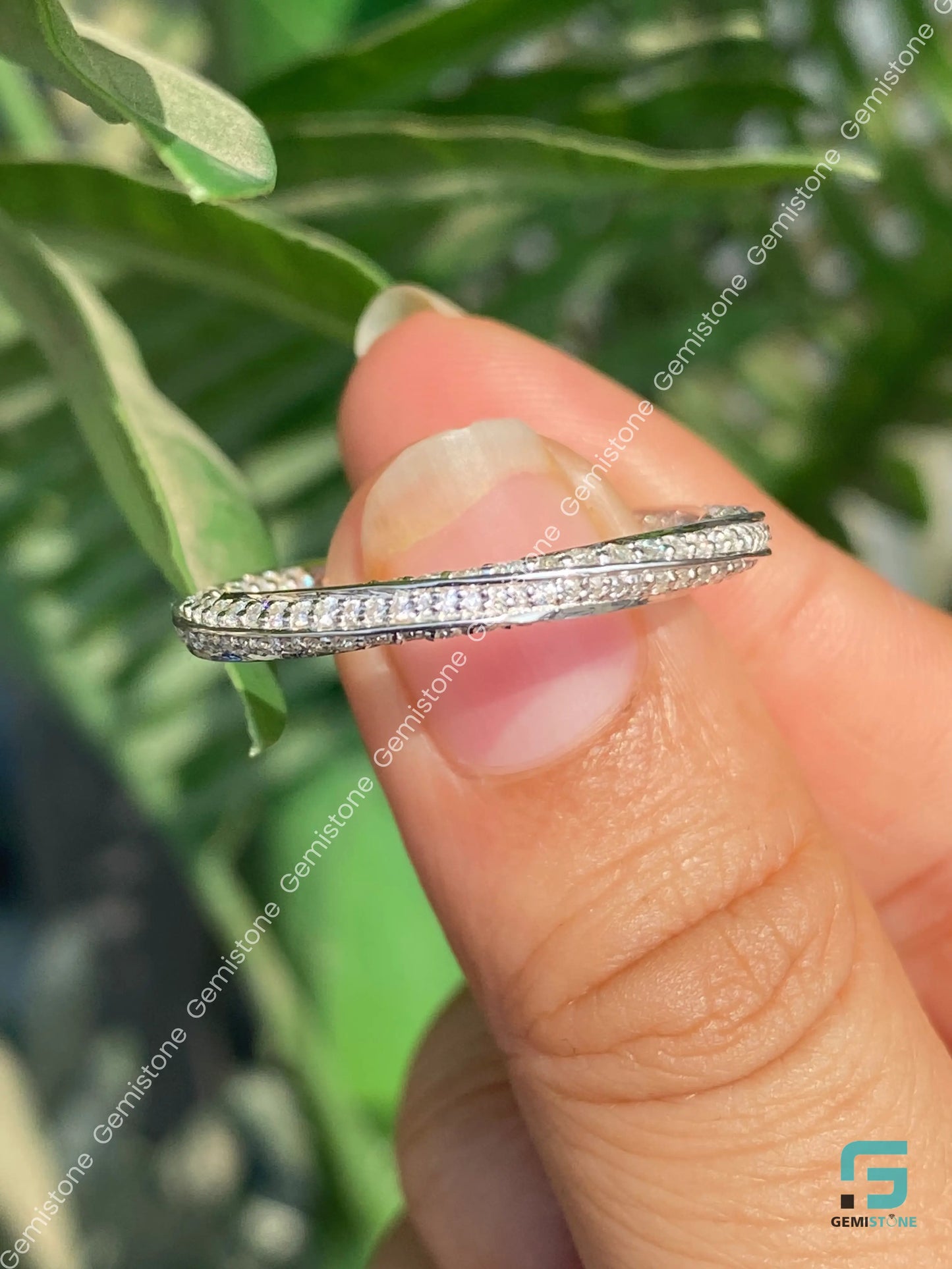 Anniversary Stacking Infinity Wedding Band For Women