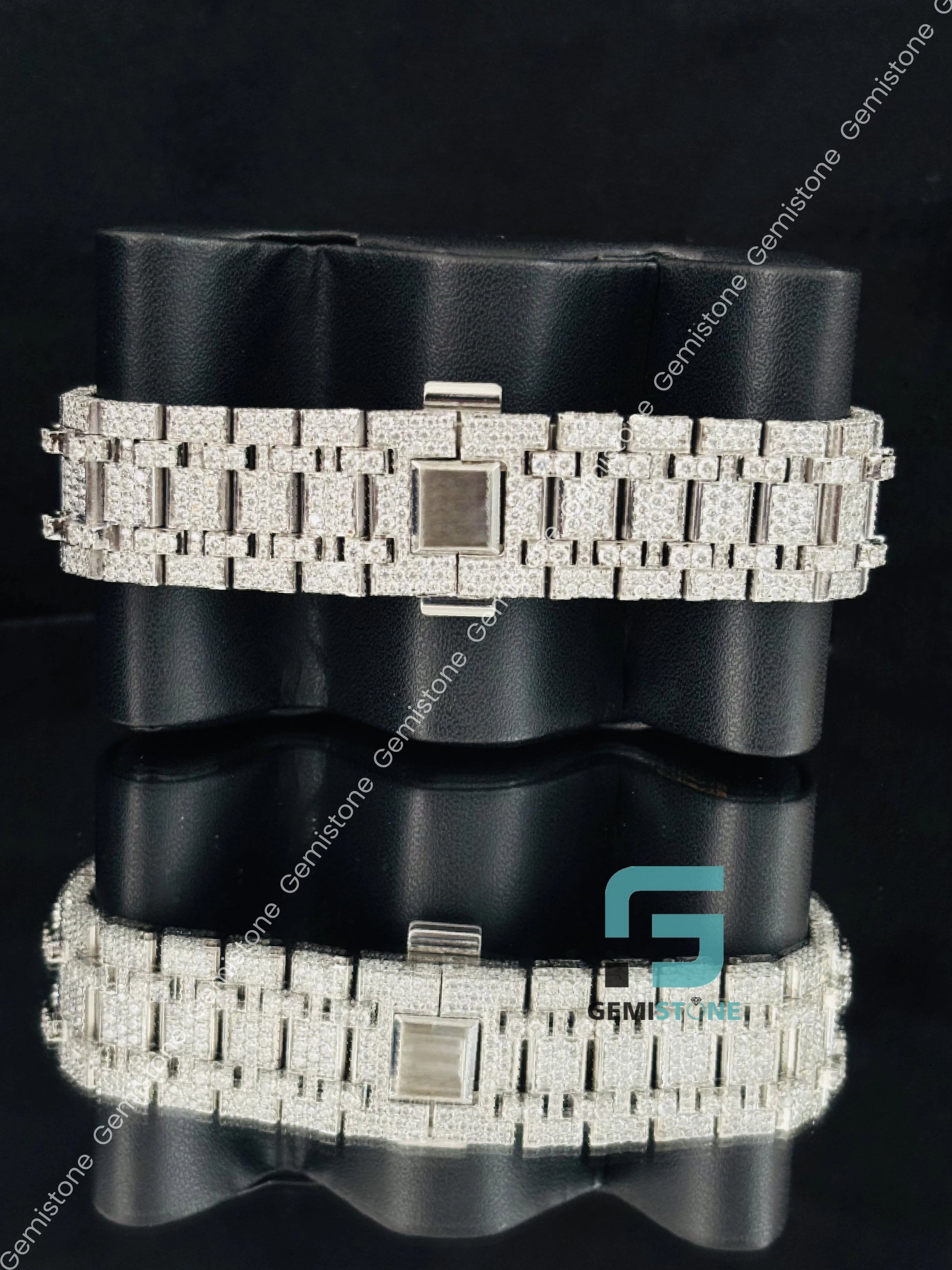 Ap Moissanite Iced Out Big Bezel Watch for Him