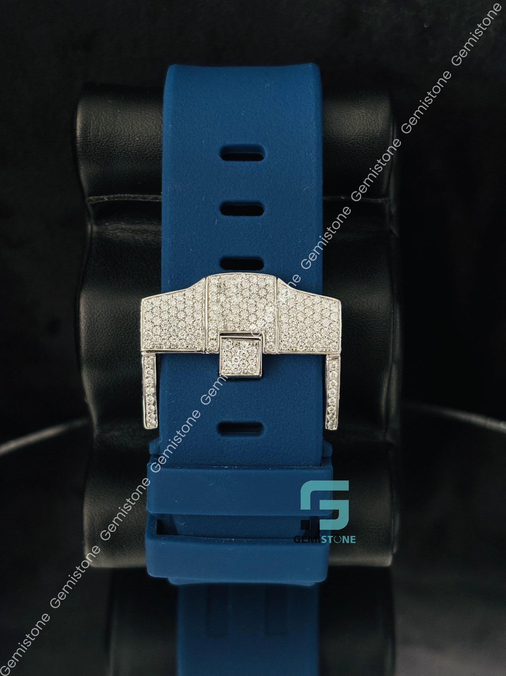 Ap Moissanite Pink Arabic Number Men_s Wrist Watch