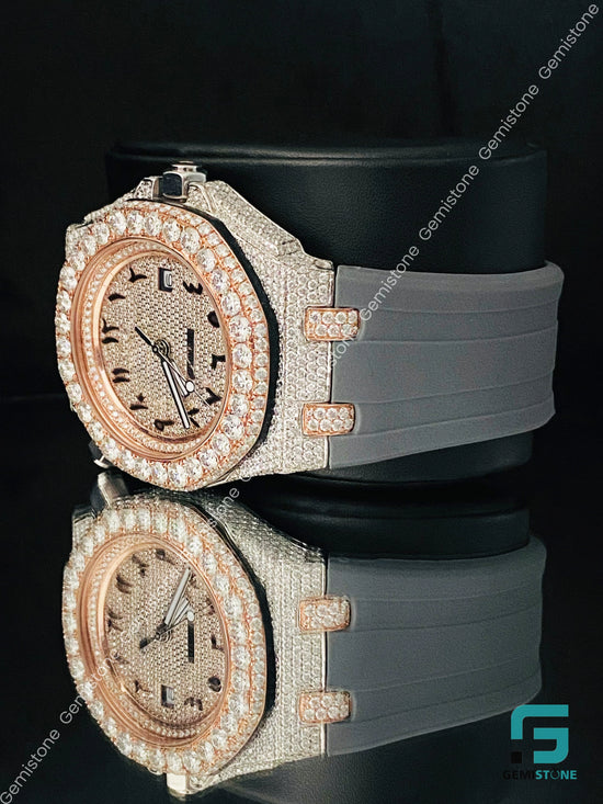 Arabic Number Moissanite Watch
