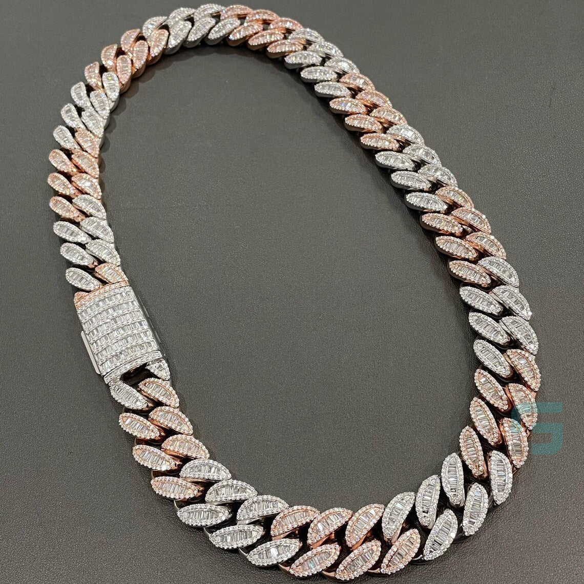 Baguette-Diamond-Cuban-Link-Chain