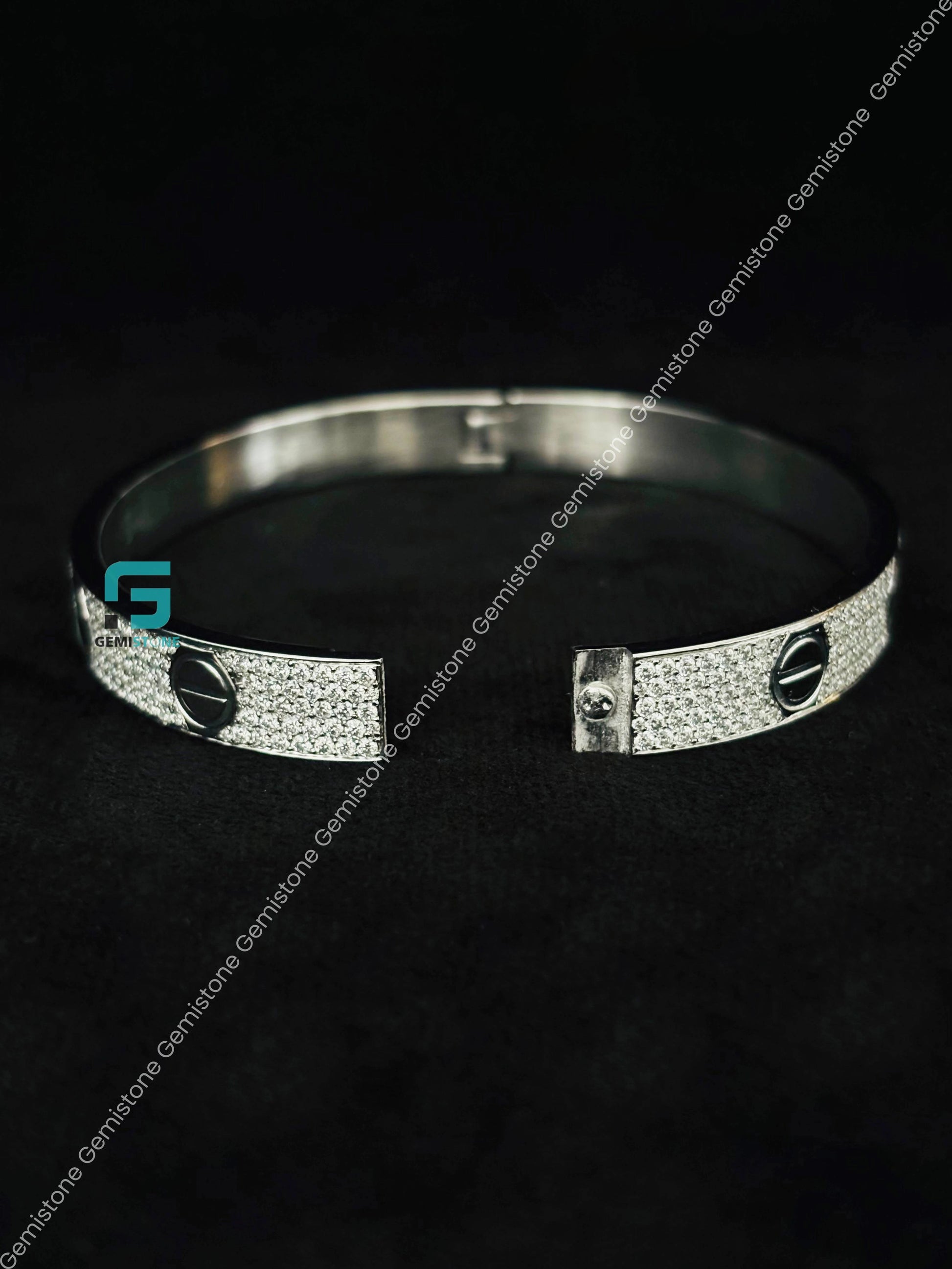 Bangle Moissanite Hip Hop Bracelet