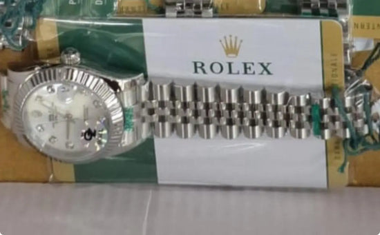 31MM Fully White Stainless Steel Plain Jane Watch For Women