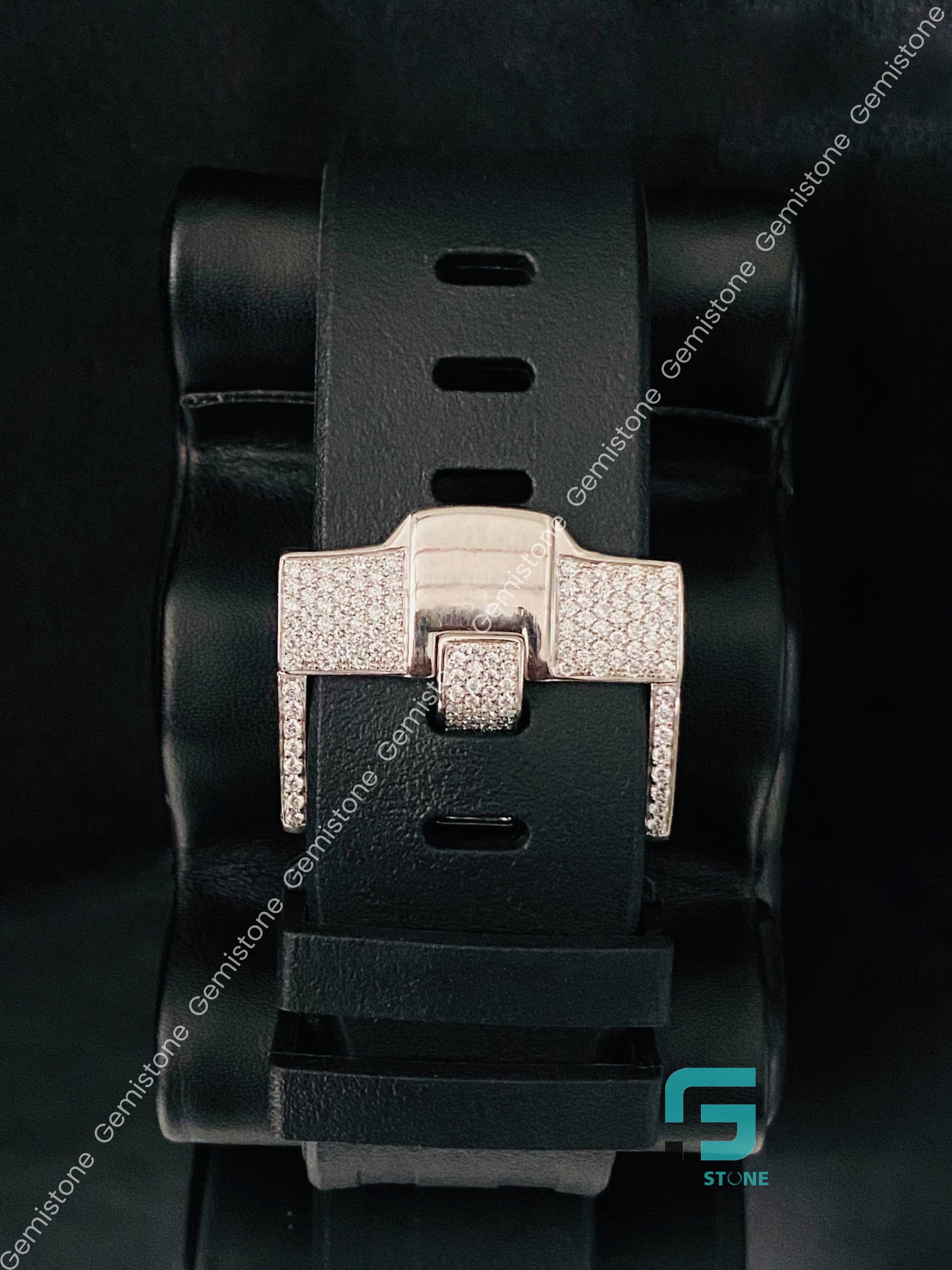 Big Bezel Arabic Number Wrist Moissanite Watch