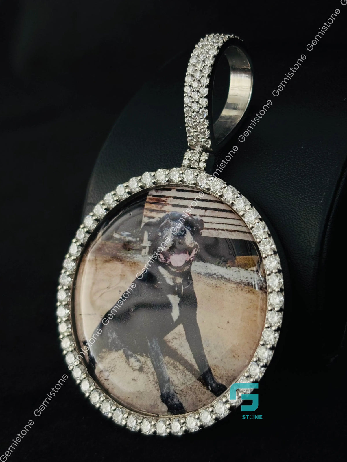 Big Bezel Custom Photos Dog Photos Pendant For Men