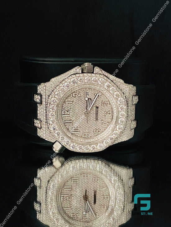 Big Bezel Face Dial Moissanite Watch