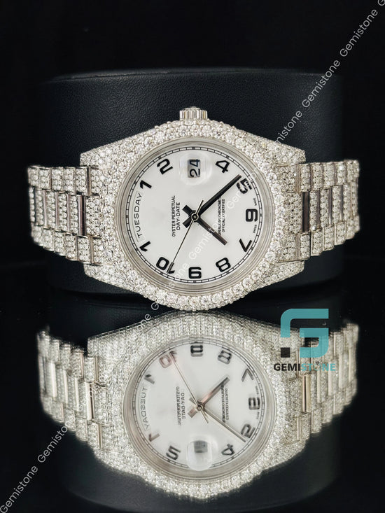 Big Bezel Moissanite Iced Out VVS Watch