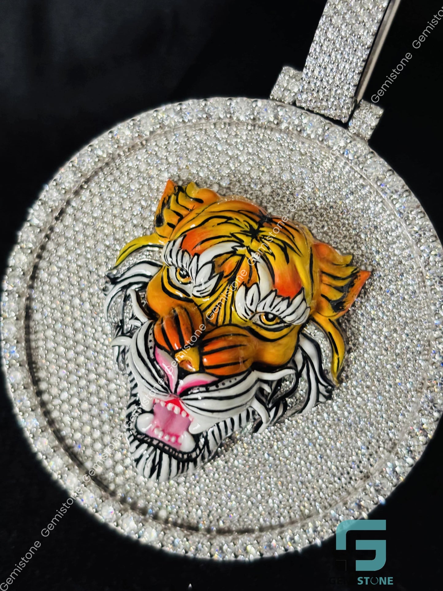 Big Bezel Moissanite Pendant