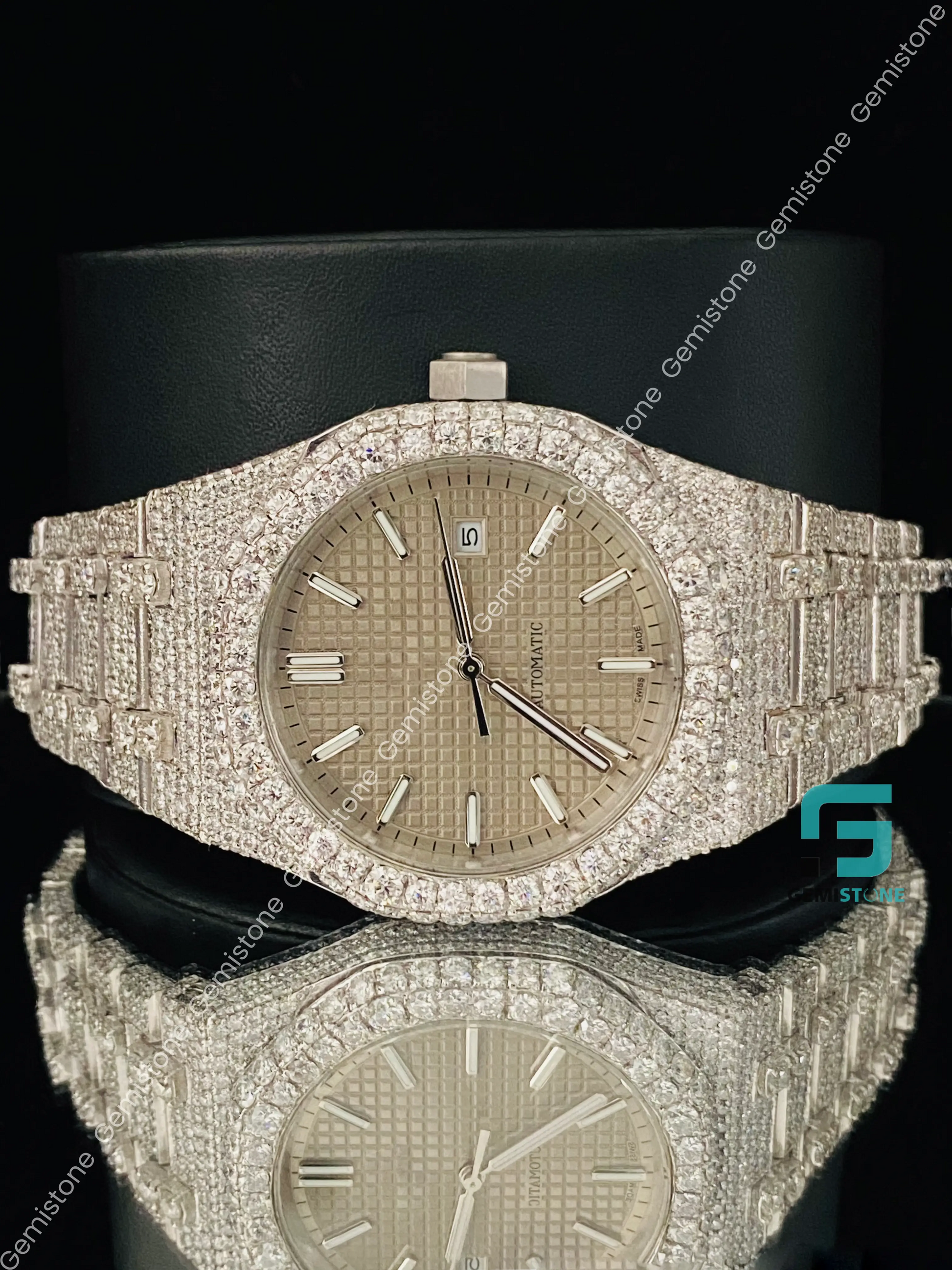 Big Bezel Moissanite Watch