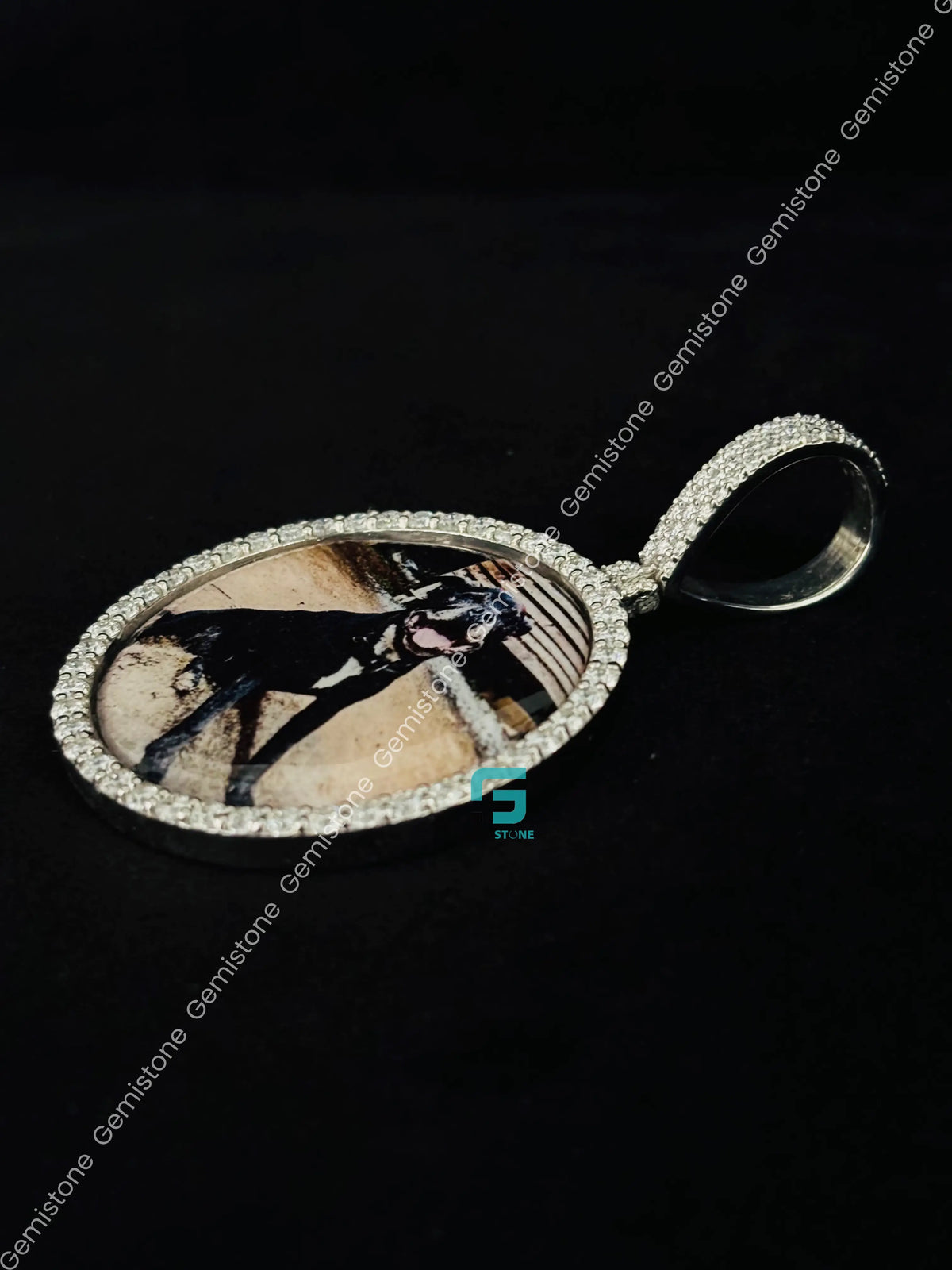 Big Bezel Set Custom Photos Dog Photos Pendant 