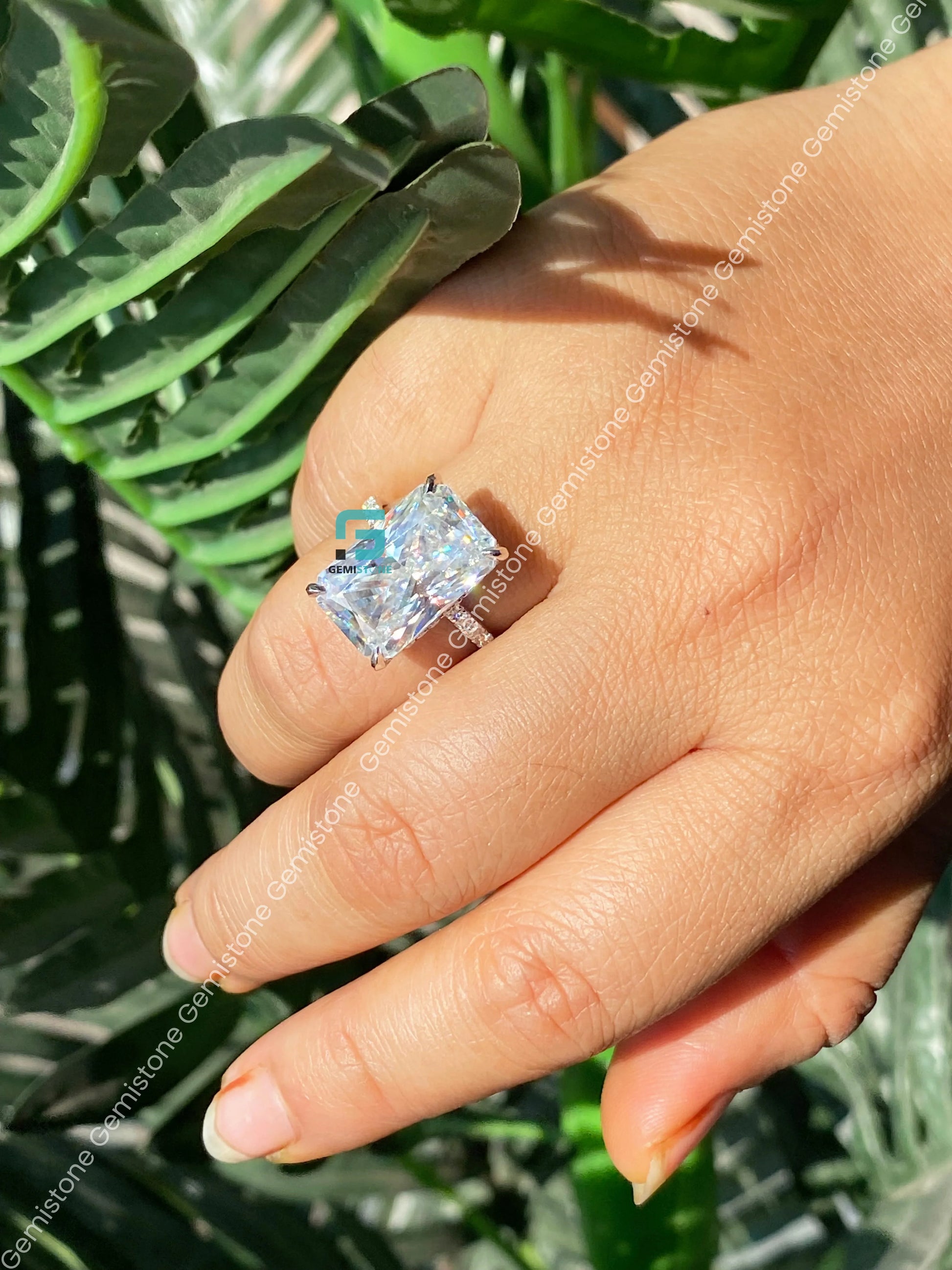 Big Radiant Cut Ring For Her