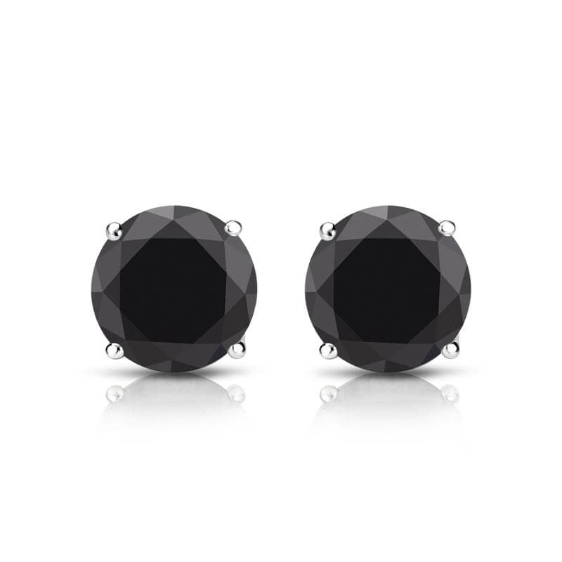 Black-Diamodn-Stud-Earrings