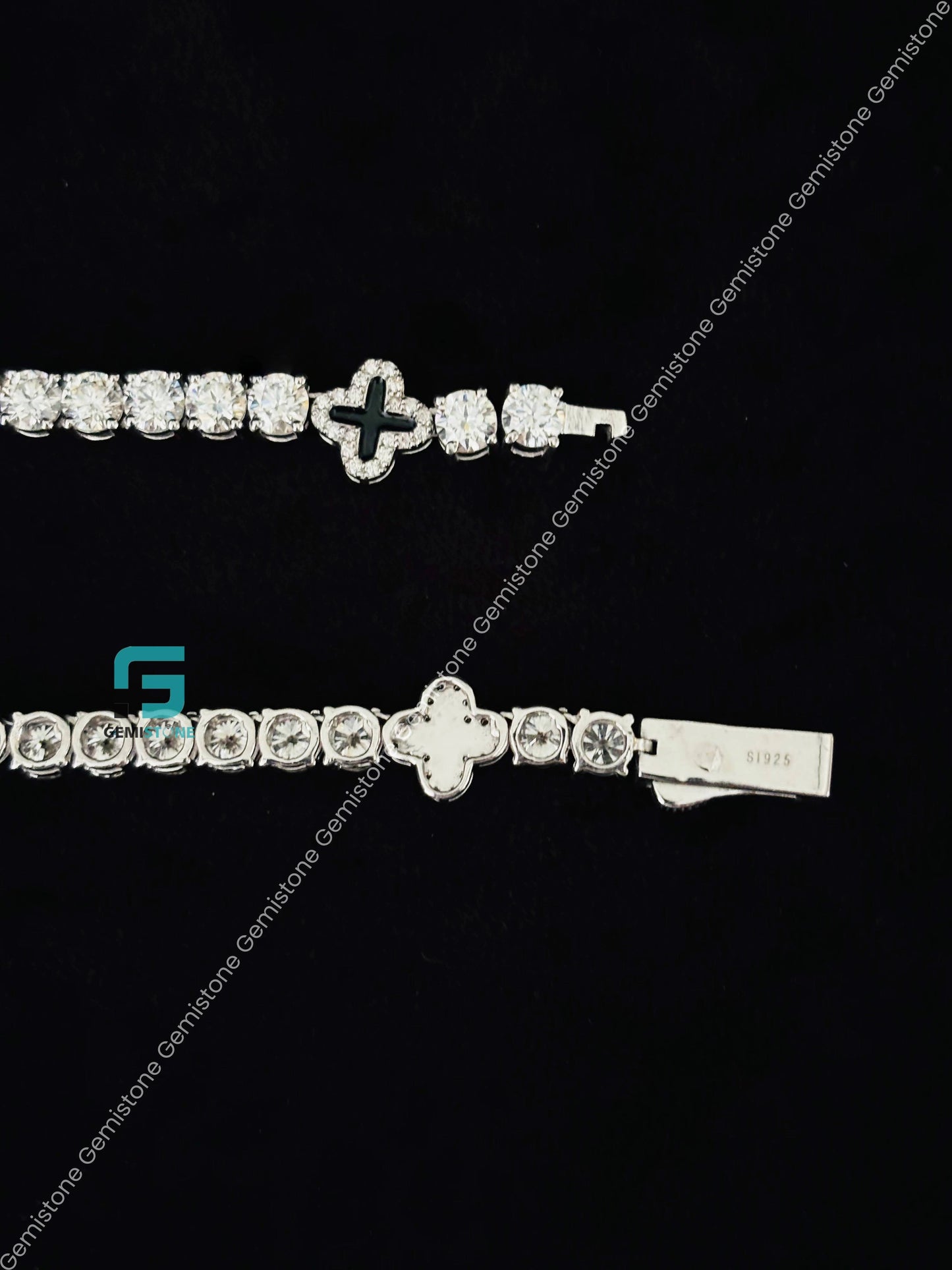 Black Clover Moissanite Hip Hop Chain