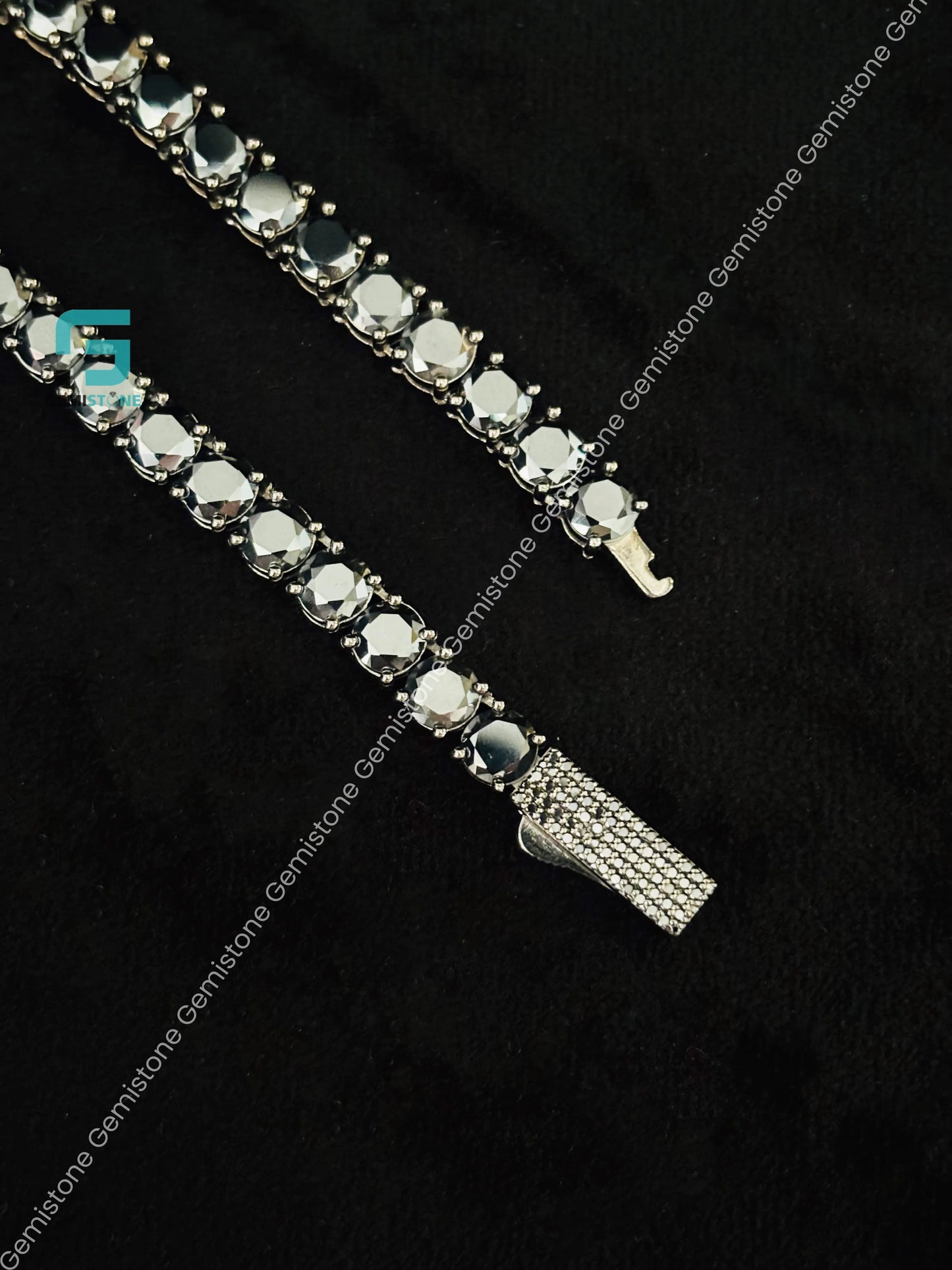 Black Moissanite Chain