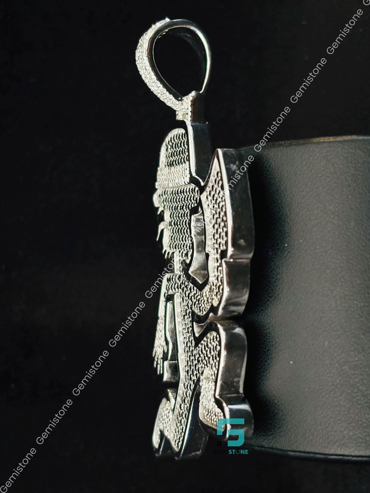 Black & White Diamond Moissanite Michael Hatchman Pendant