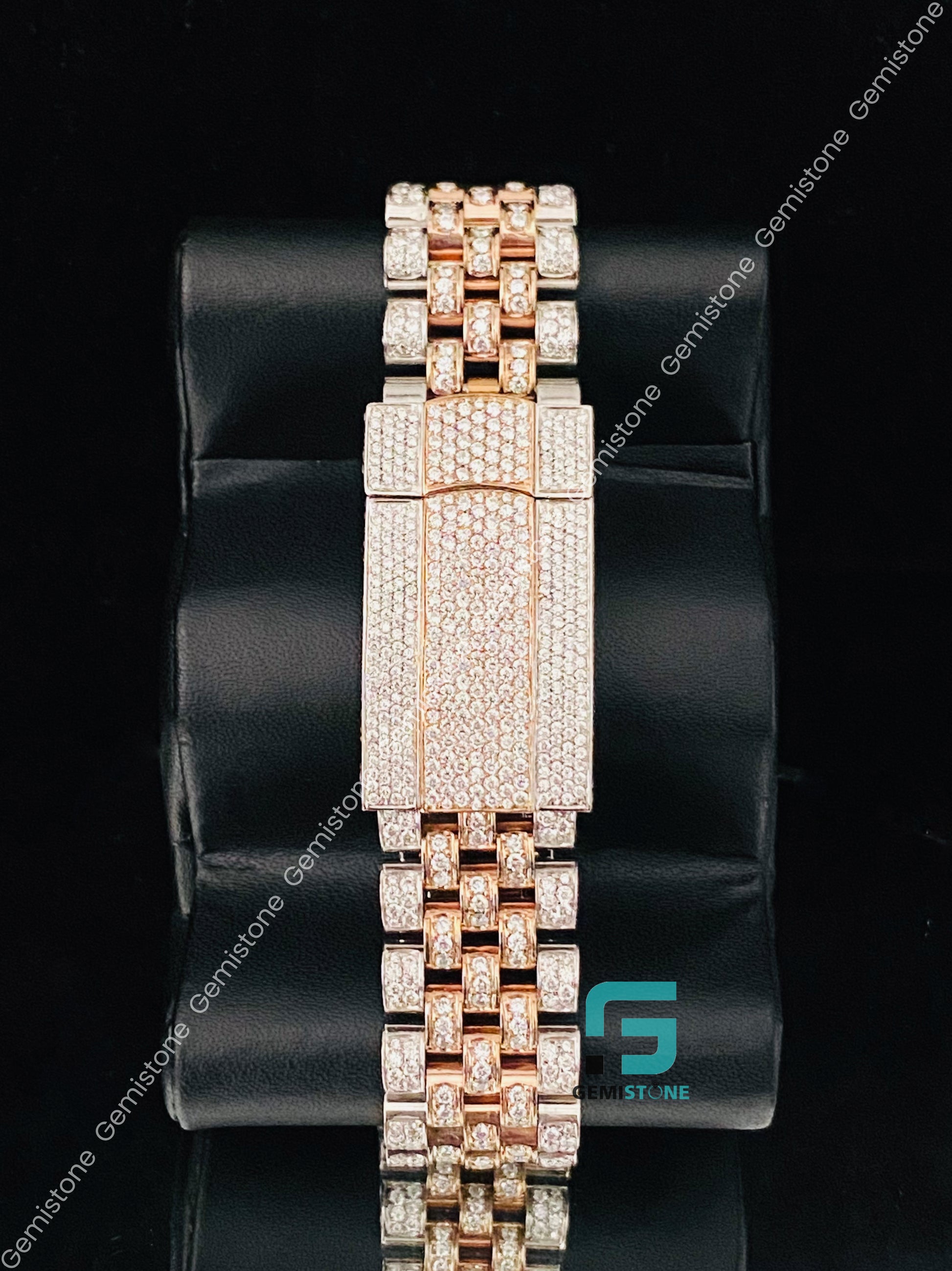 Black dial Jubelie Belt Moissanite Watch
