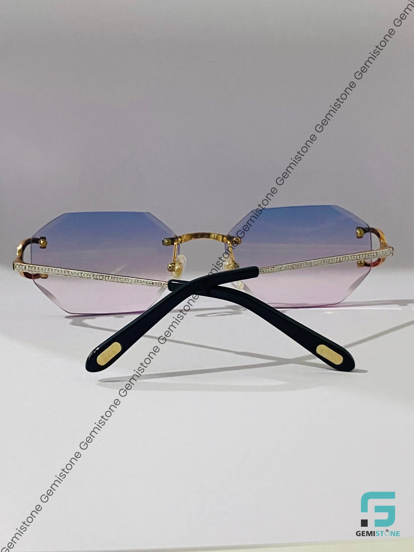 Blue Pink Gradient Sunglasses