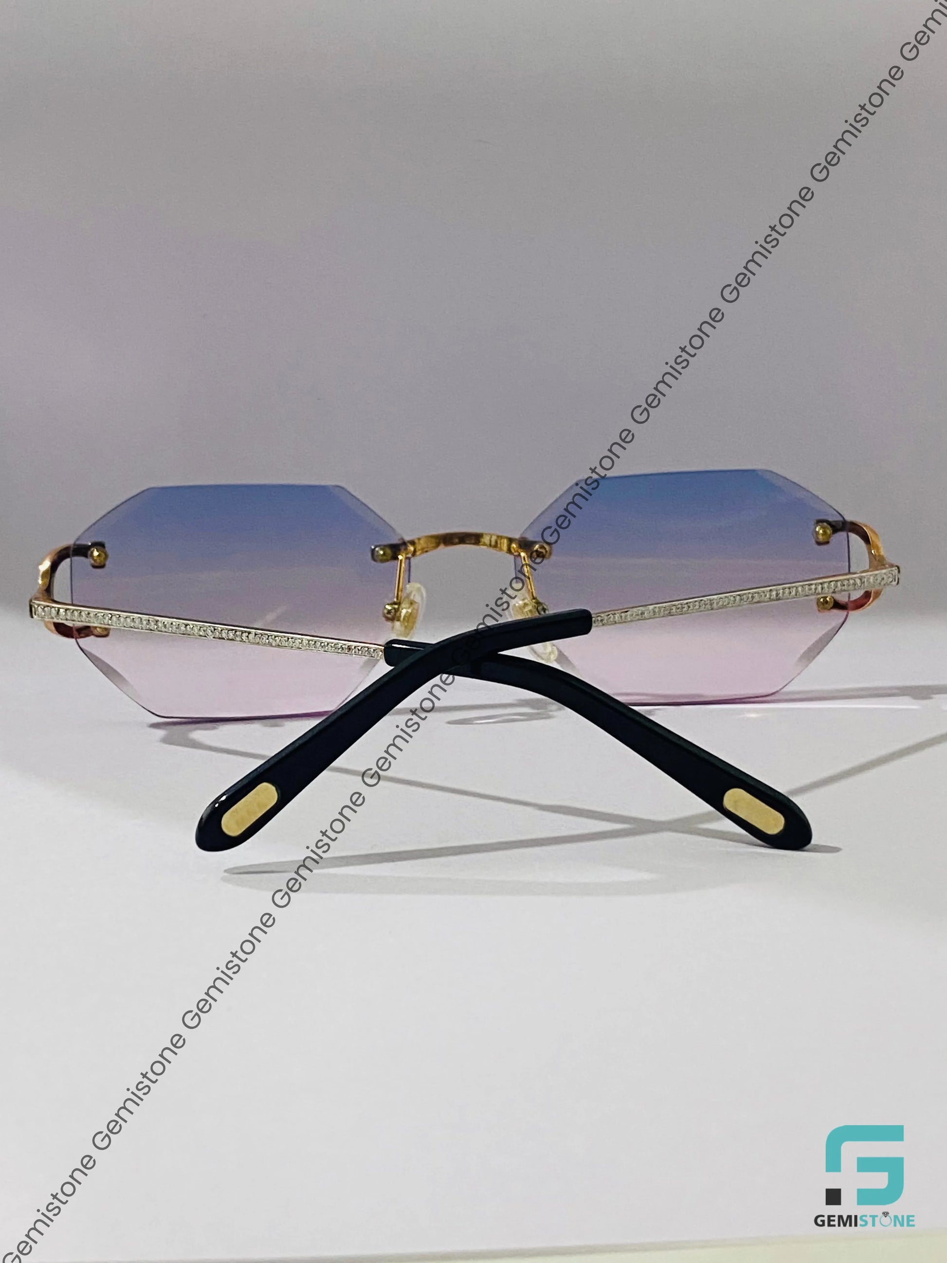 Blue Pink Gradient Sunglasses