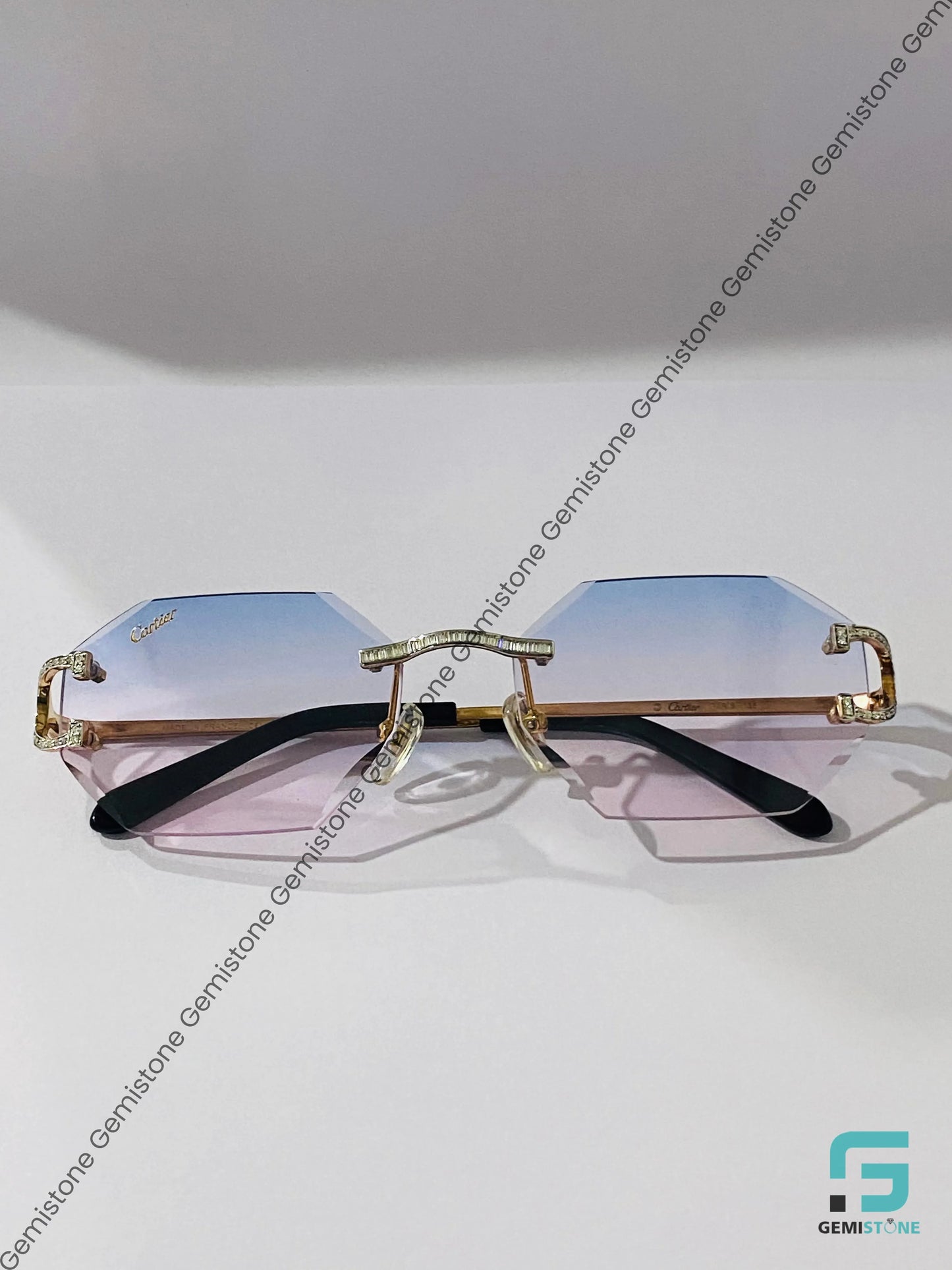 Blue Pink Yellow Tone SungGlass
