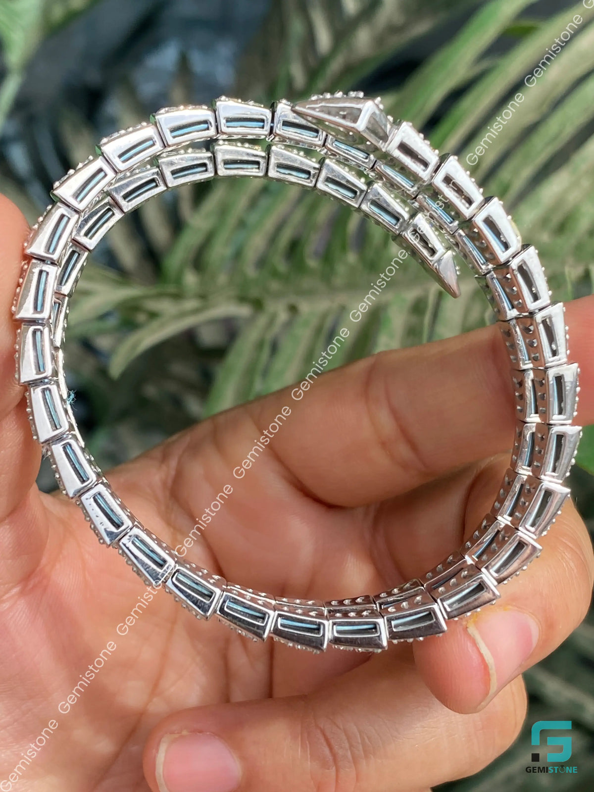 Bulgari Serpenti Viper Two Coil Diamond Bracelet
