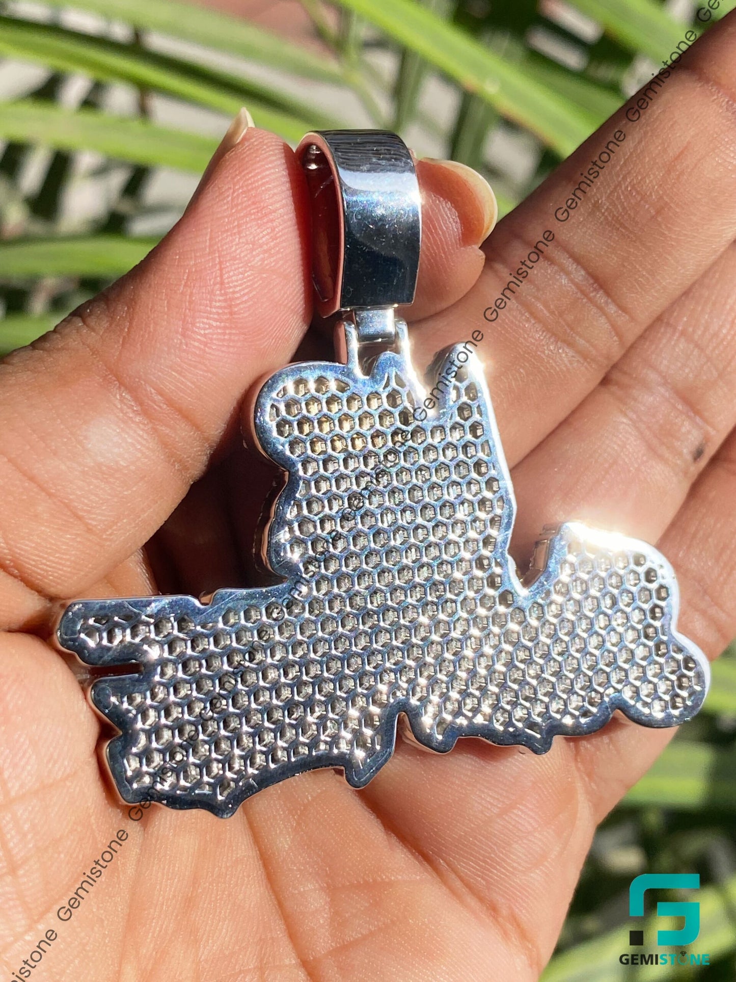 Custom Iced Out Moissanite Diamond Intial Letter Pendant "MR SLEAZE"