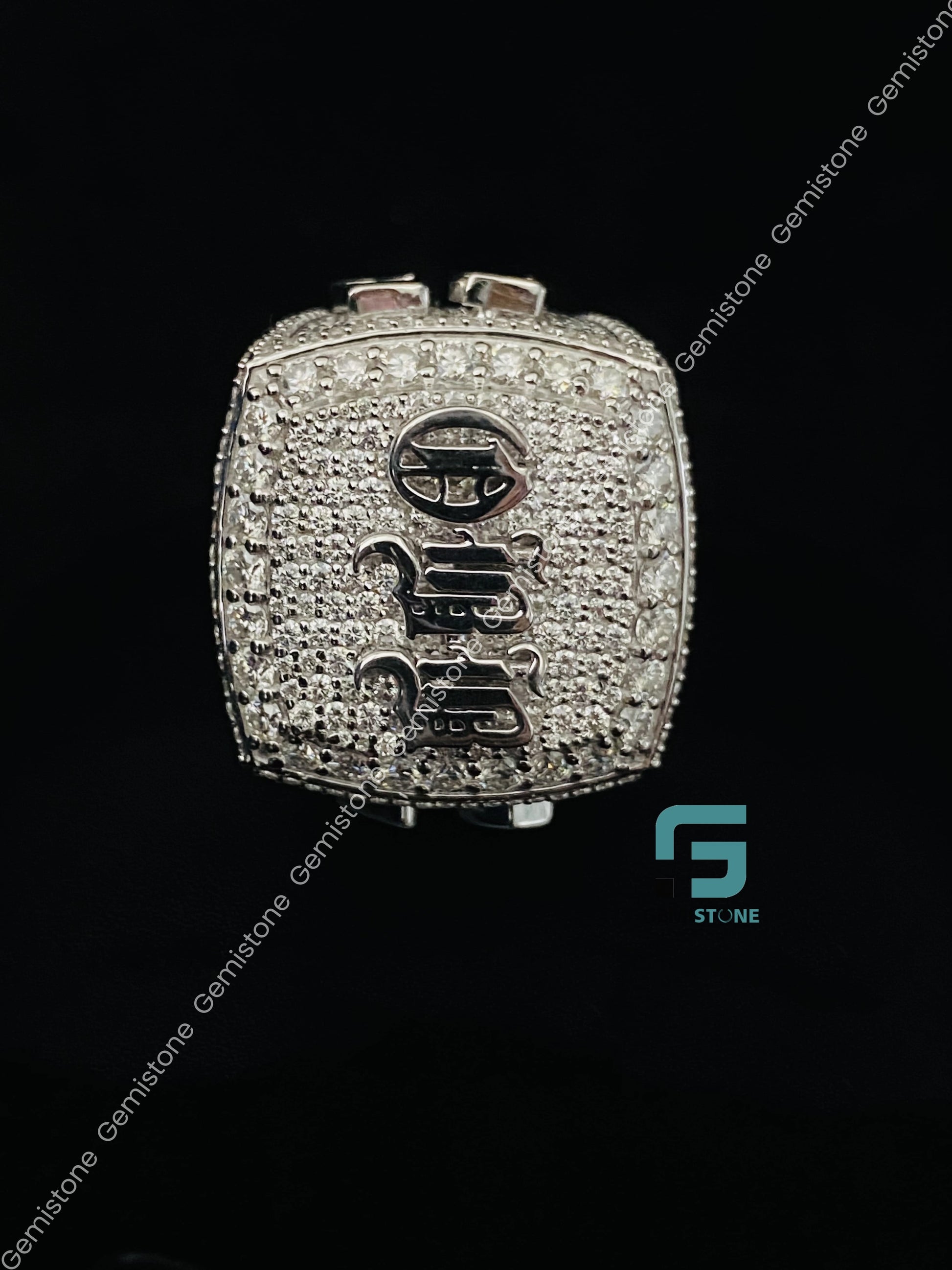 Bust Down Fully Studded Moissanite Ring