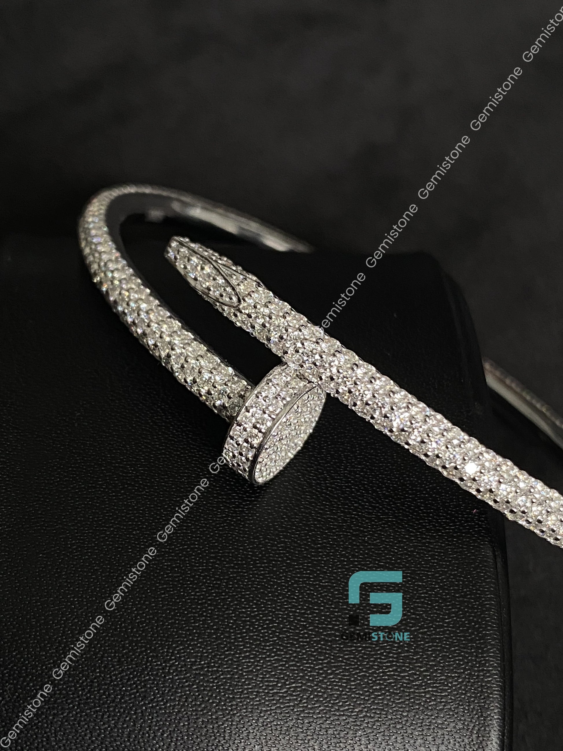 Bust Down Hip Hop Moissanite Catier Bracelet