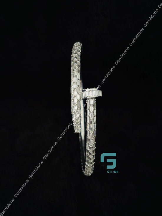 Bust Down Luxury Moissanite Catier Bracelet