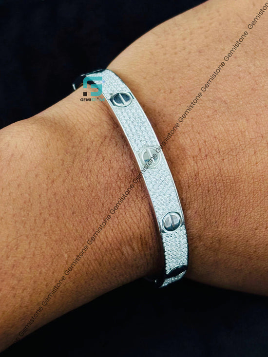 Bust Down Moissanite Bracelet For Women