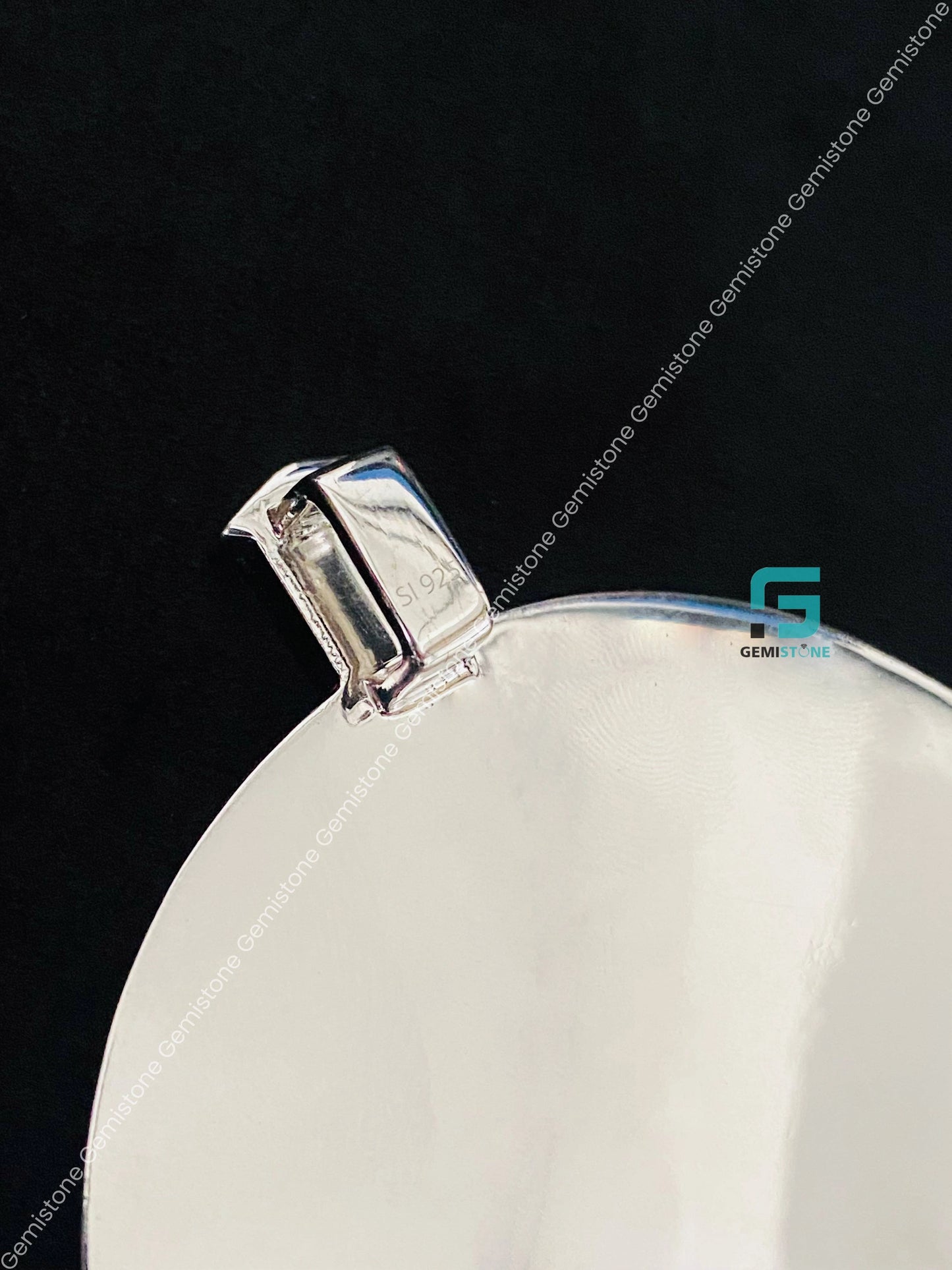 Bust Down Moissanite Hip Hop Disc Pendant