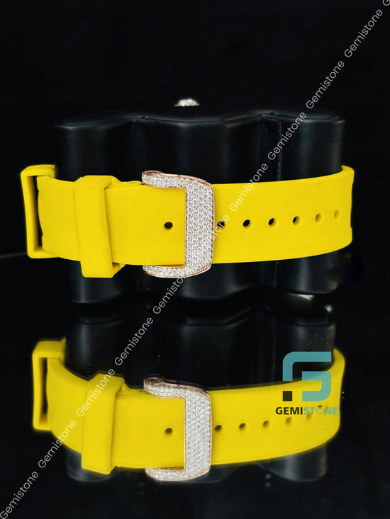 Bust Down Moissanite Hip Hop Wrist Watch For Men
