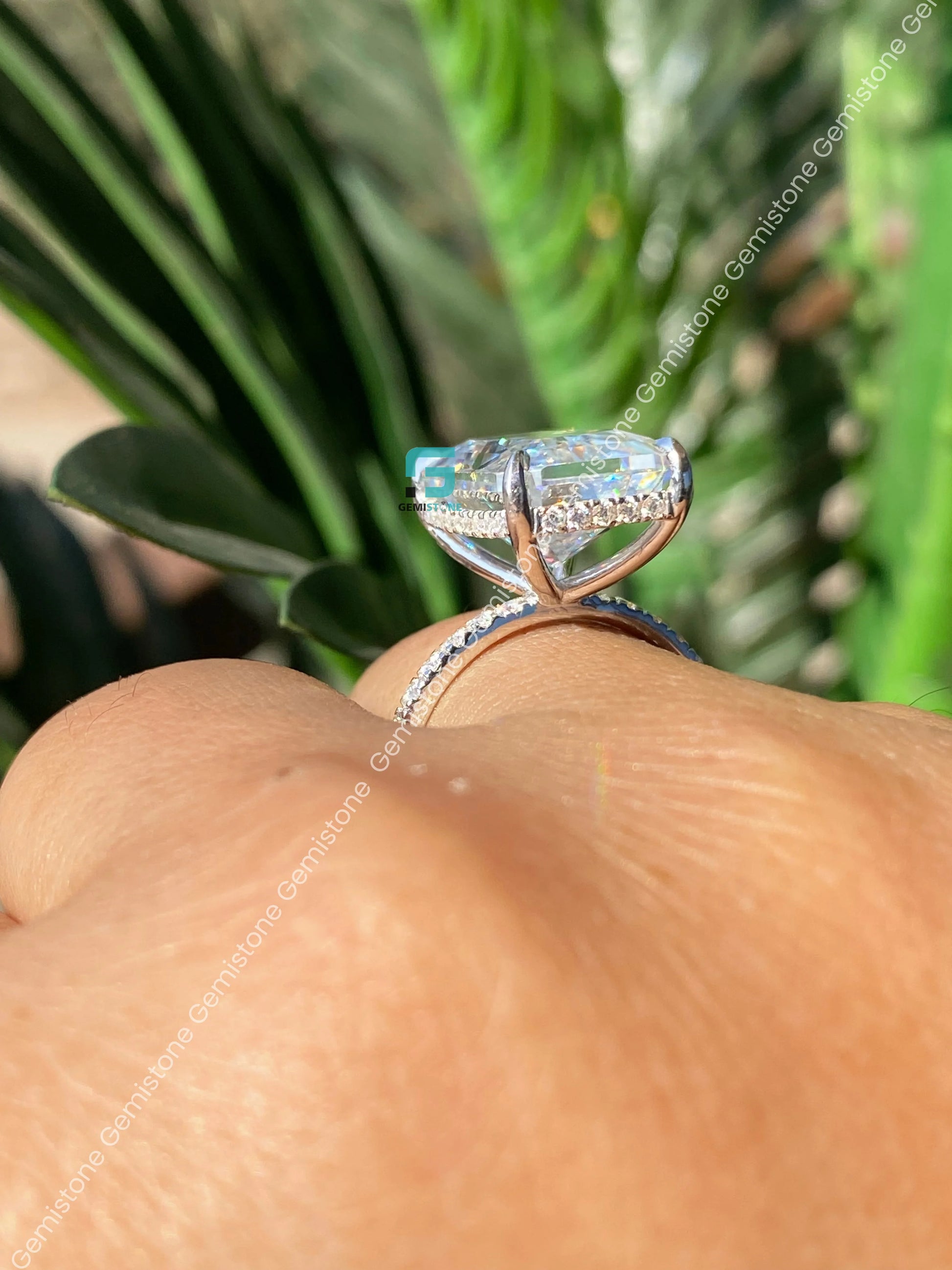 Bust Down Wedding Engagement Ring