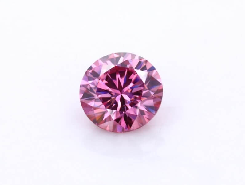 11.00MM [5.0CT] Pink Round Excellent Cut Loose Moissanite