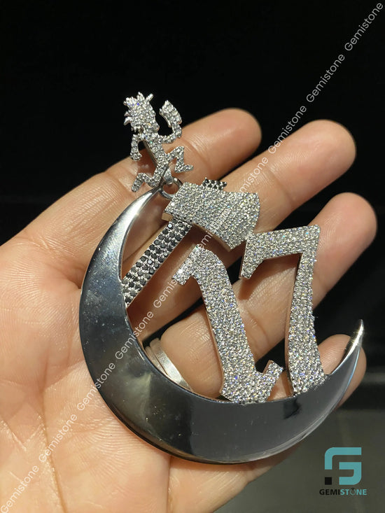 C17 Moissanite Pendant 925 Silver