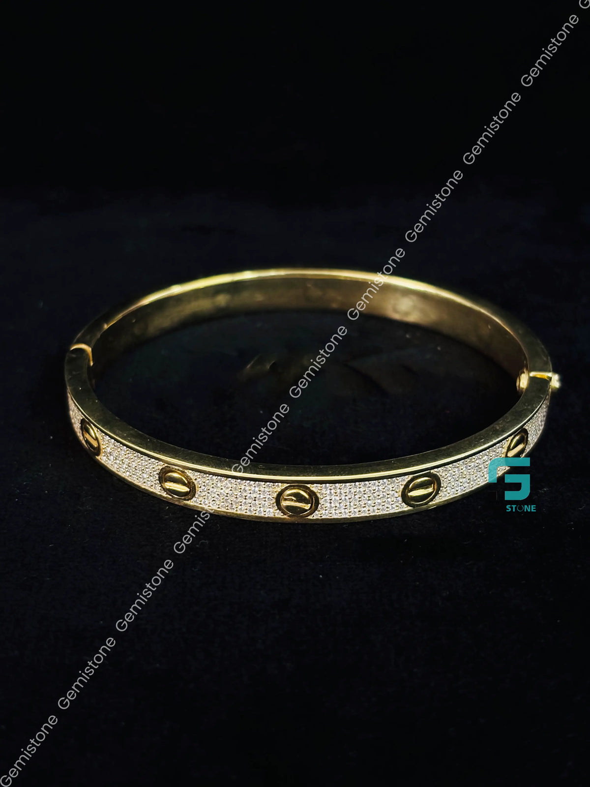 Cartier Moissanite Bangle Bracelet
