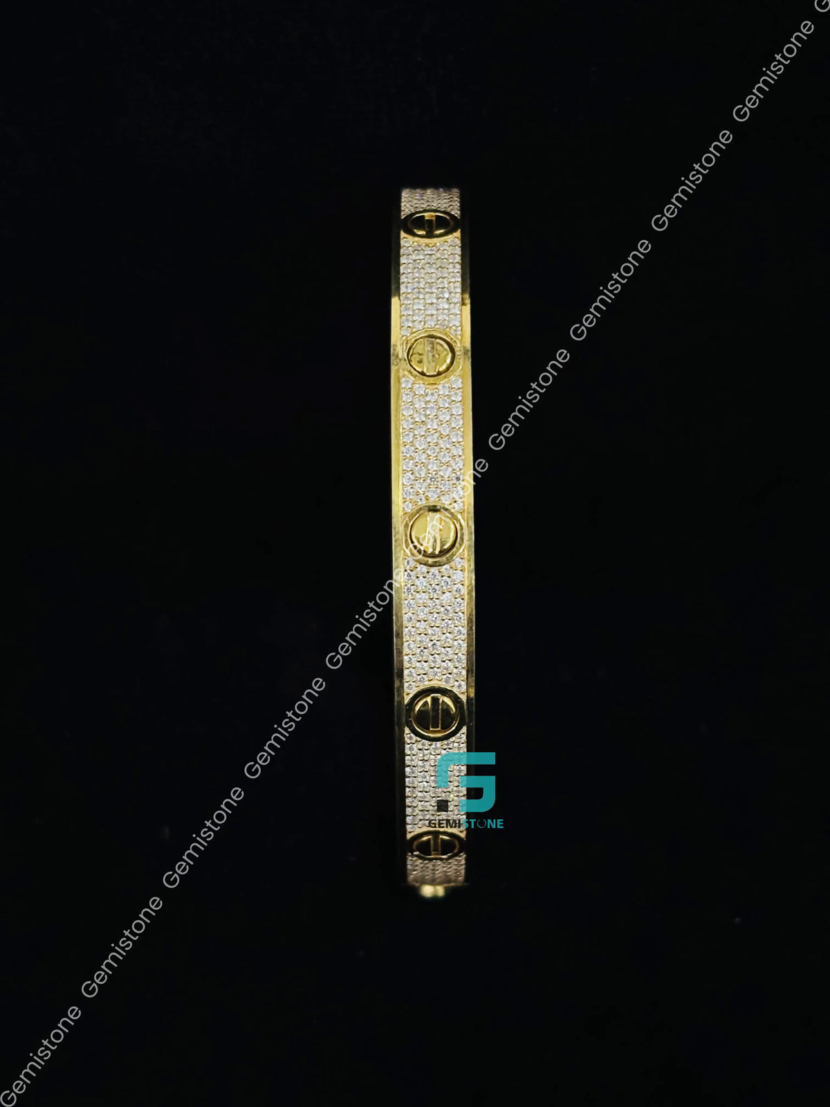 Cartier Moissanite Bangle Bracelet For Men