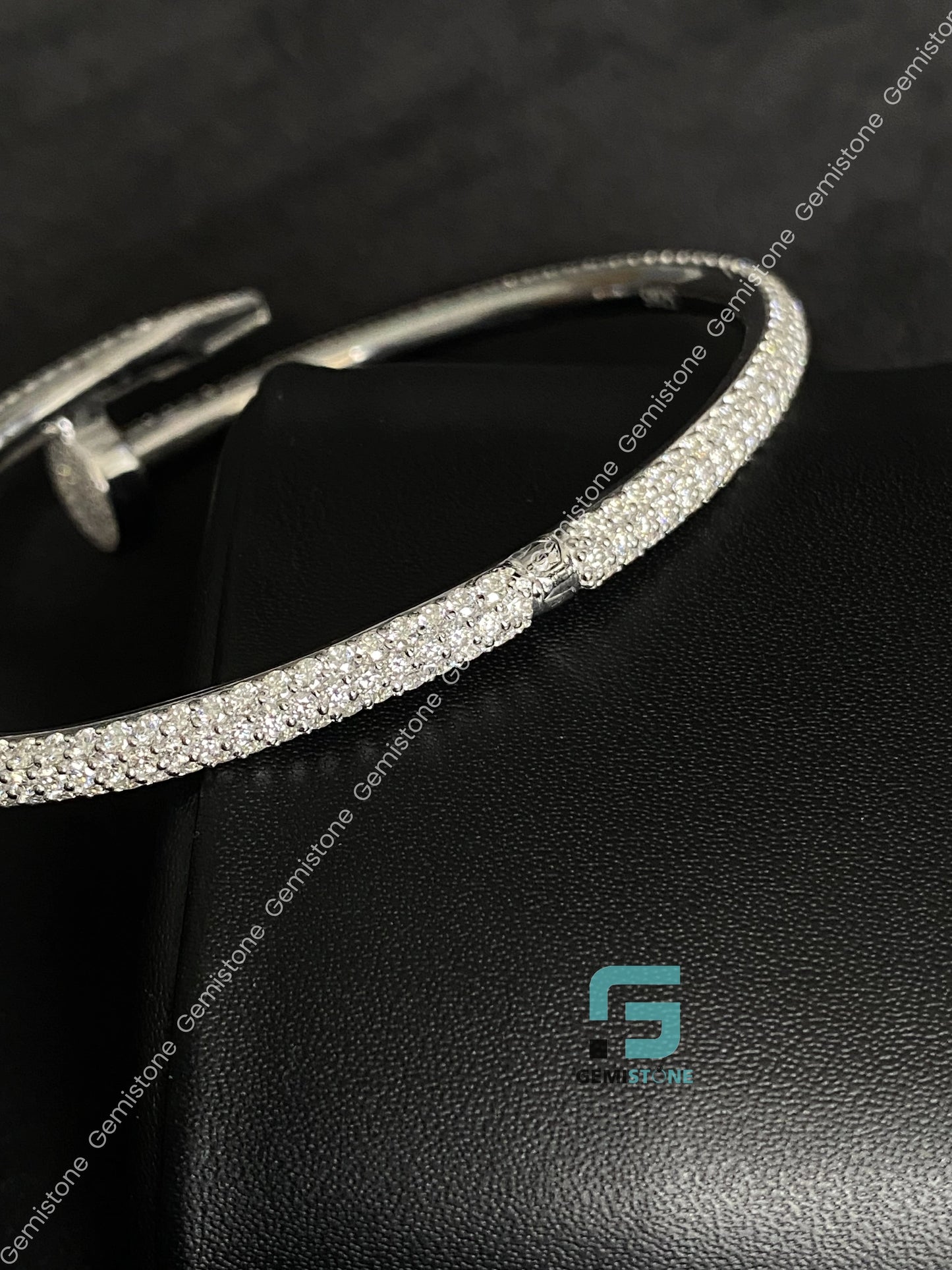 Catier Moissanite Bust Down Bracelet