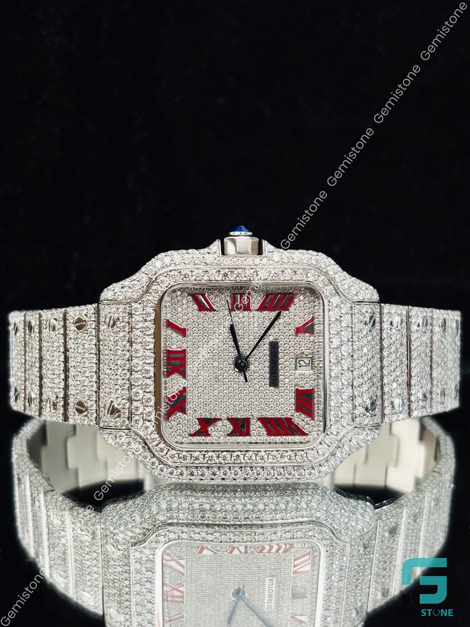 Catier Moissanite Hip Hop Watch