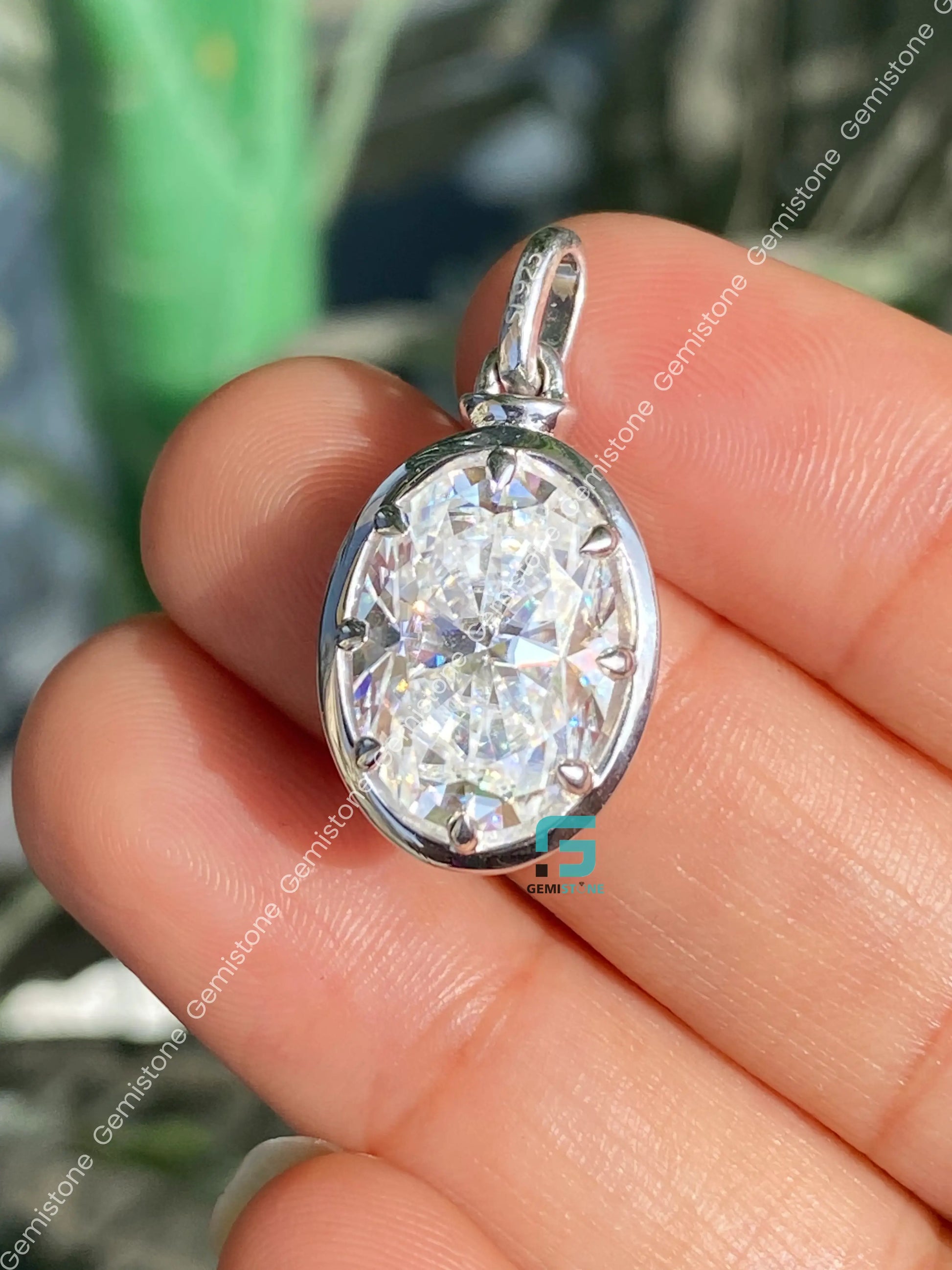 Charm 14K Solid Gold Diamond Pendants