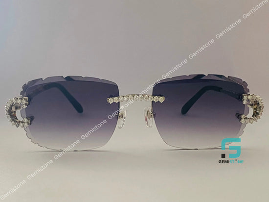 Classic_Style_Moissanite_Bridge_Brown_Frame_Sunglasses