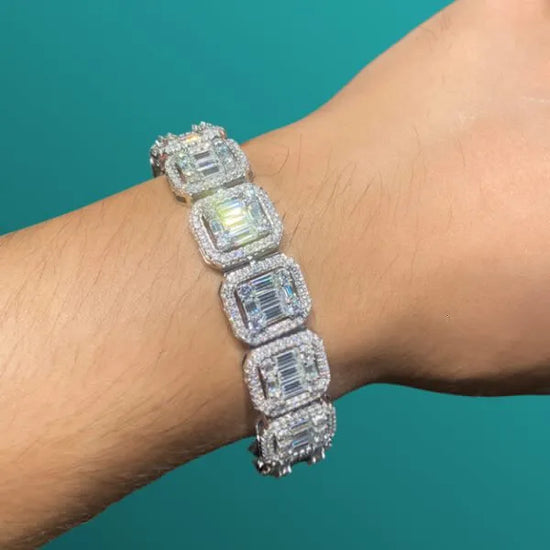 Cluster-Diamond-Bracele