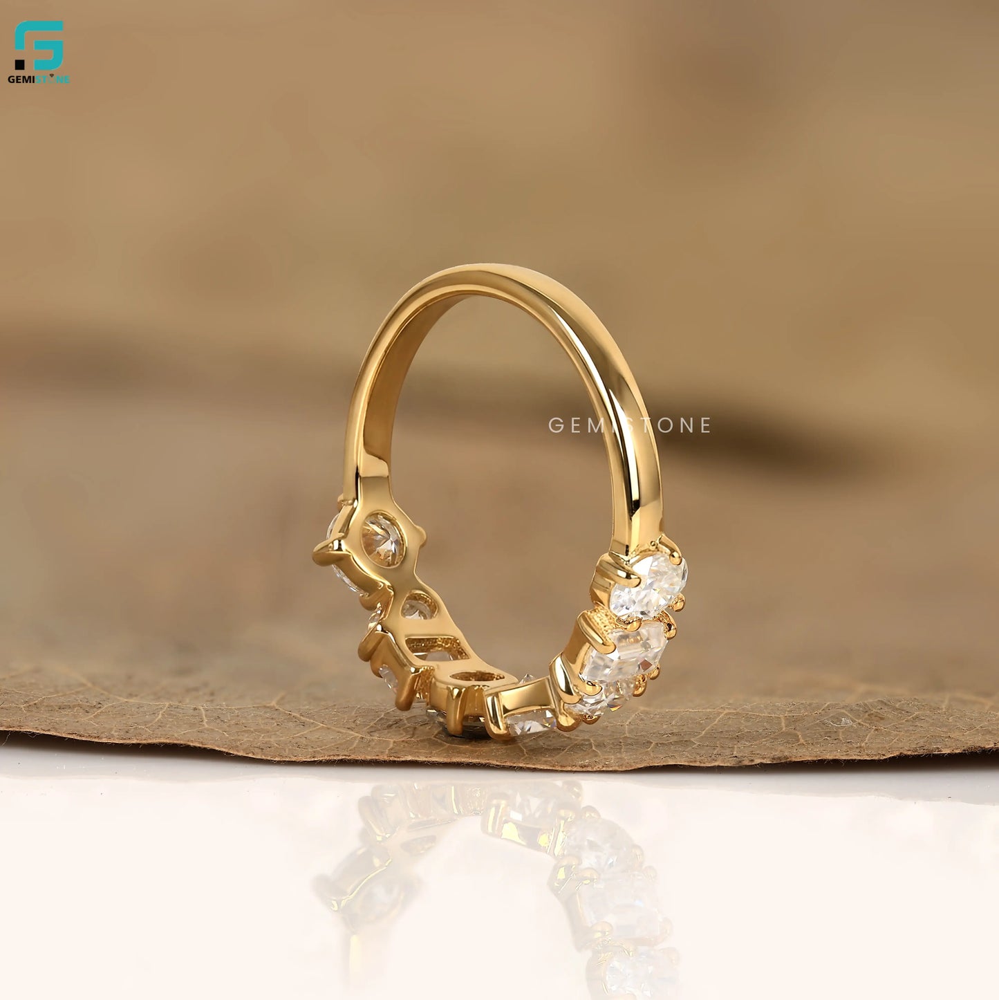 Cluster Lab Grown Diamond Wedding Band 