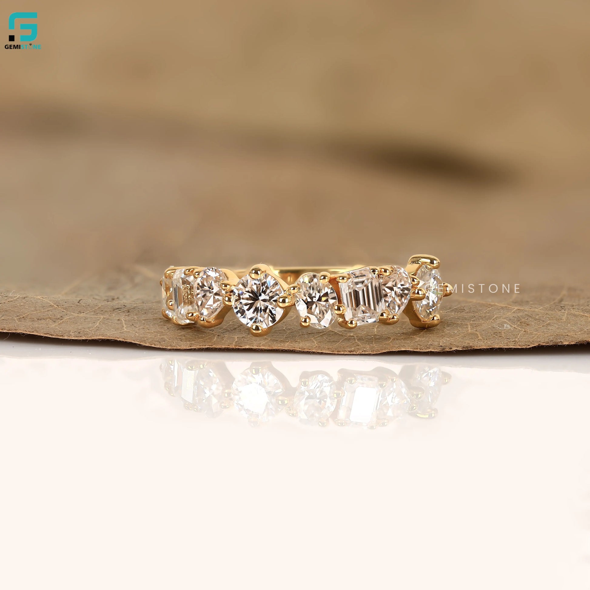 Cluster Lab Grown Diamond Wedding Band For Women