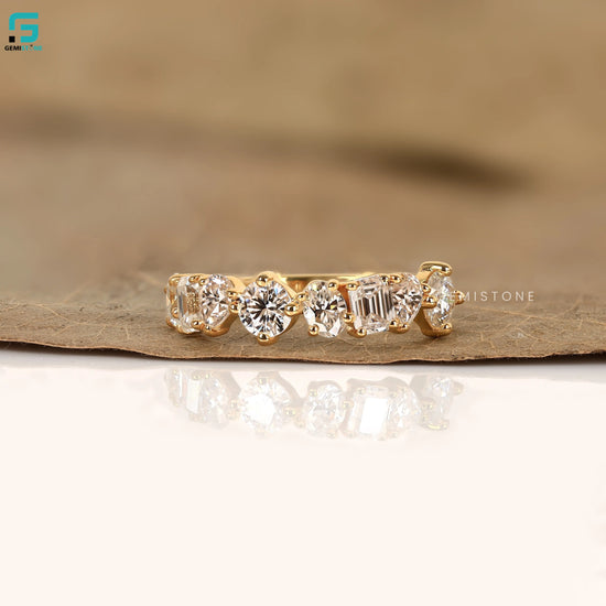 Cluster Lab Grown Diamond Wedding Band For Women