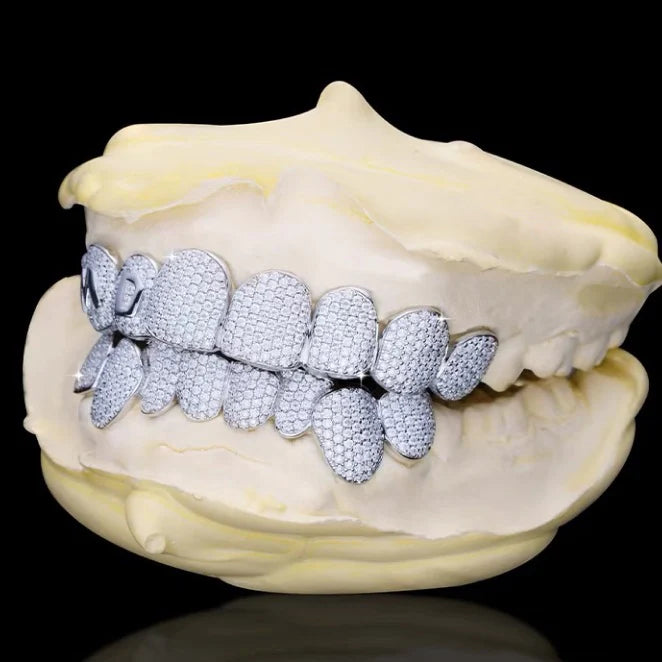 Custom Letter VVS Moissanite Fully Bust Down Grillz For Men
