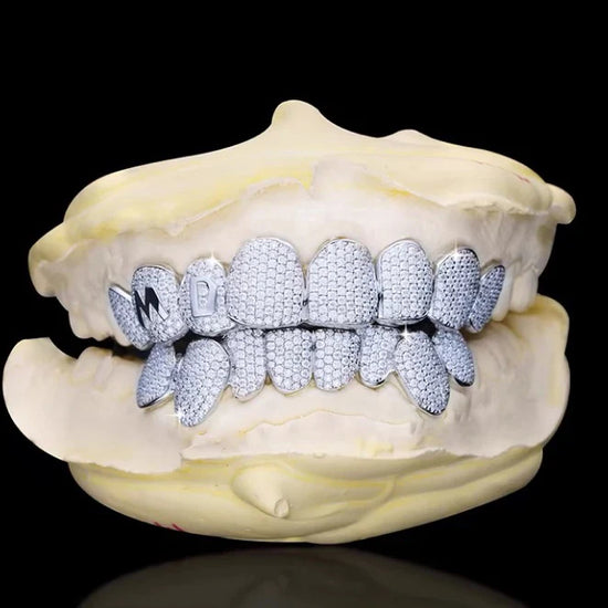 Custom Letter VVS Moissanite Fully Bust Down Grillz For Men